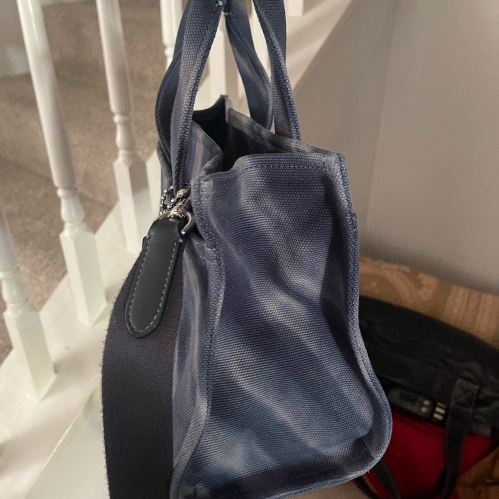 Coach Denim Blue Canvas Tote - Picture 5 of 11
